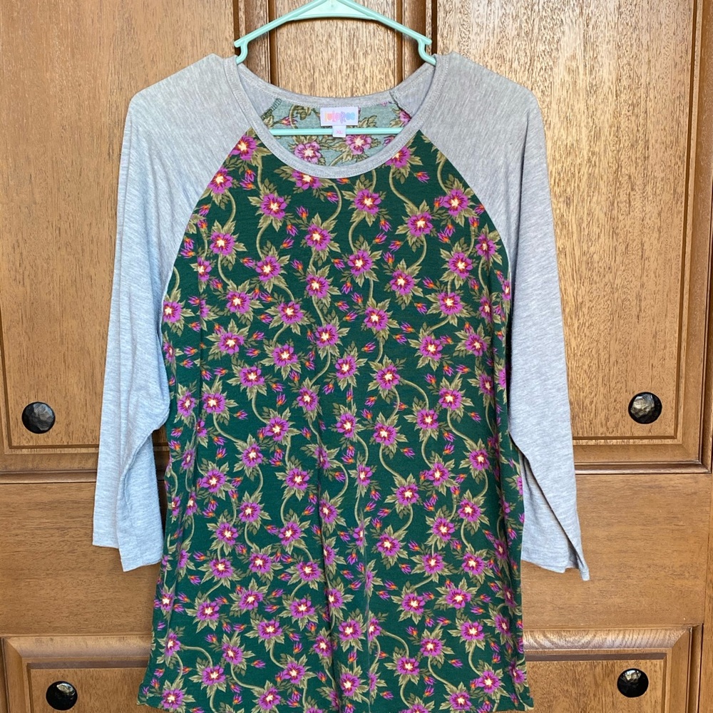 LuLaRoe Randy Green with Grey